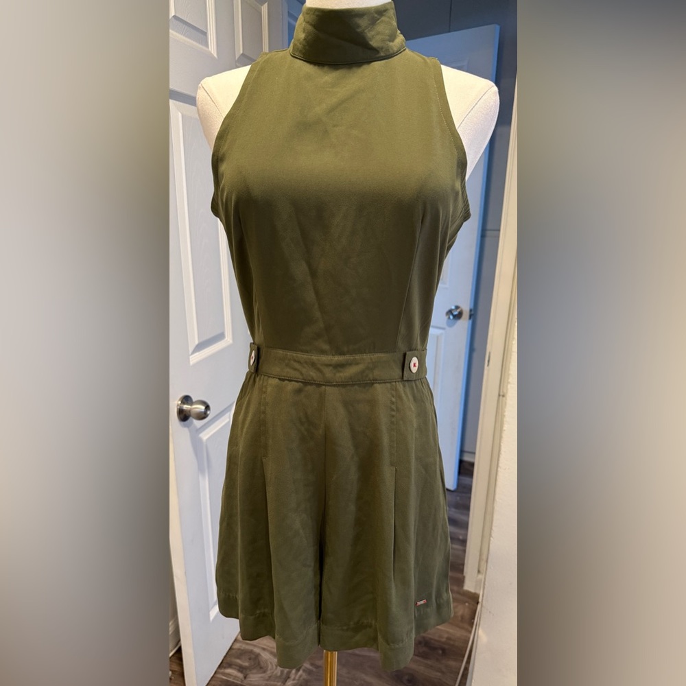 Tommy Hilfiger Olive Green Romper – Size 4 (NWT)